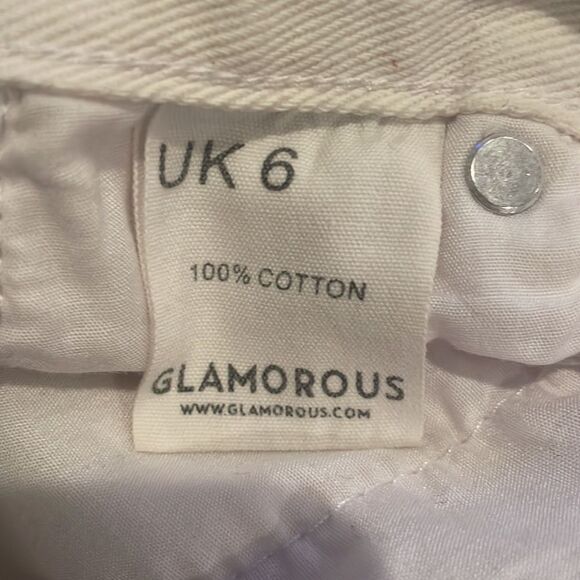 ASOS Jeans US 2 Denim High Rise Distressed Glamorous casual - Picture 8 of 8